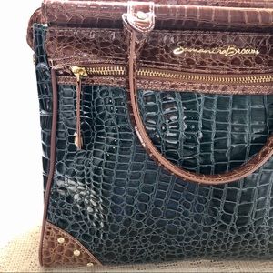 Samantha Brown croc underseat luggage carry-on
